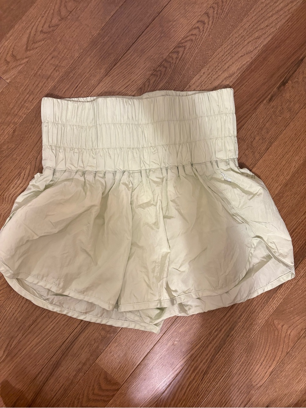 free people movement light green shorts size small